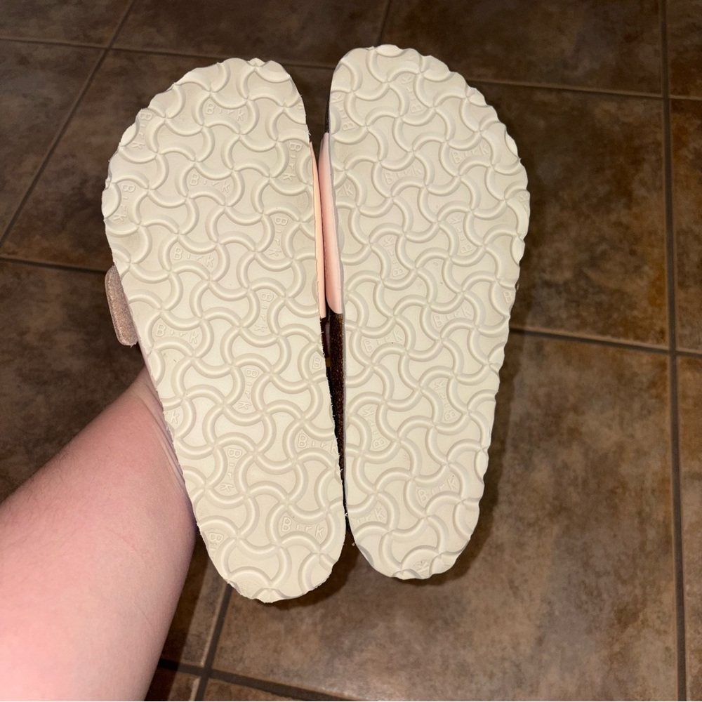 New Birkenstock Big Buckle Madrid Slide Sandal 37 6 Pink Ombré - Picture 3 of 3